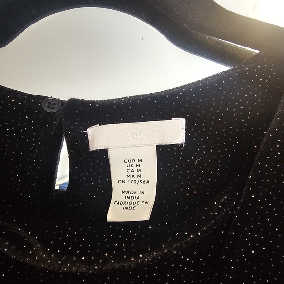 H&M Black Sparkle Long Sleeve Dress - Picture 5 of 5